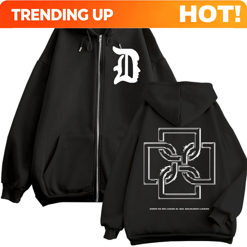 Mens Fashion Zip Up Hoodies - هودي بسحاب مخصص بشعار مغني الراب