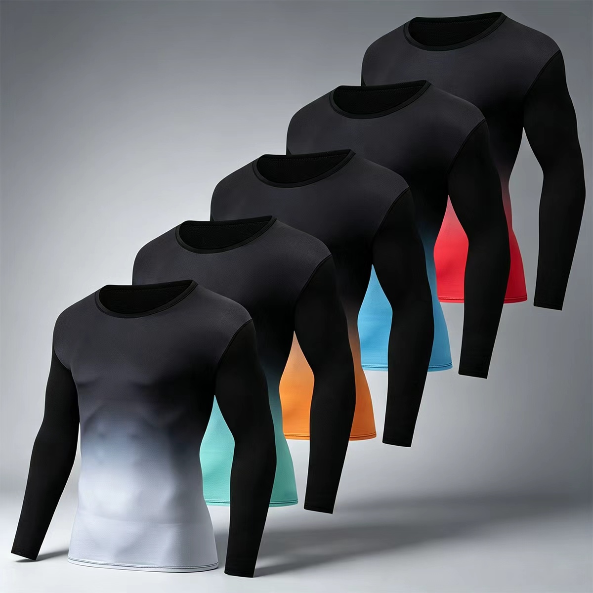 Men'S Fashion T Shirts - طقم ملابس داخلية رياضية عصرية للرجال