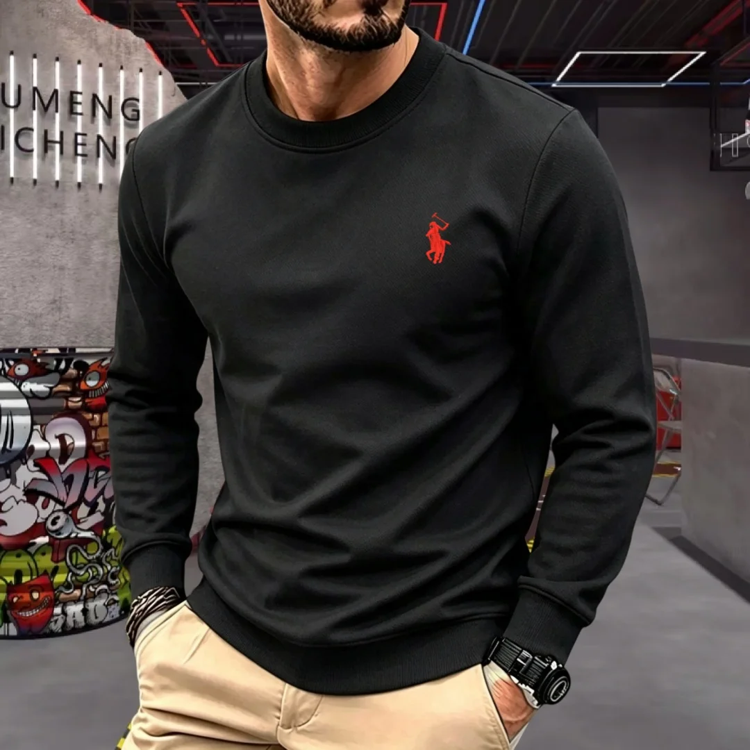 Men'S Fashion T Shirts - تي شيرت رجالي طويل الأكمام برقبة