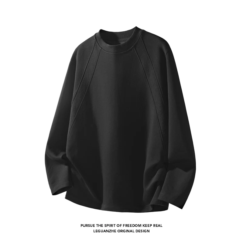 Men'S Fashion T Shirts - قميص رجالي بأكمام طويلة وياقة دائرية