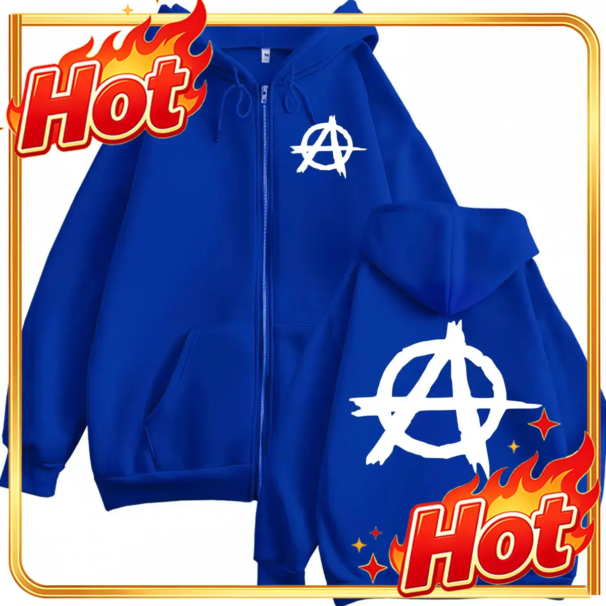 هوديز بسحاب بشعار مسلسل Sons o - مراجعة Mens Fashion Zip Up Hoodies وسعره