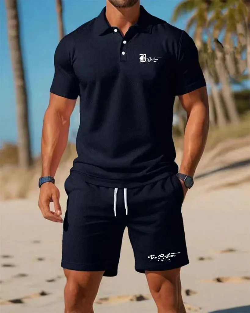 طقم قميص بولو رجالي جديد للصيف - مراجعة Men'S Fashion Videos وسعره