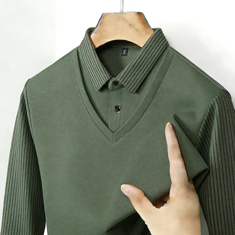 قميص رجالي بياقة مزدوجة وهمية، - مراجعة Mens Fashion Summer وسعره