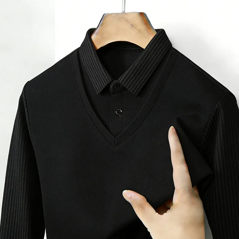 قميص رجالي بياقة مزدوجة وهمية، - مراجعة Mens Fashion Summer وسعره