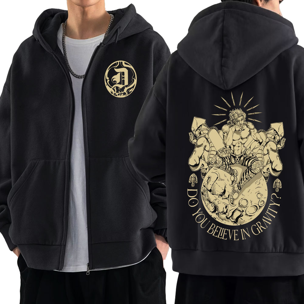 أنيمي جوجو غريب مغامرة سستة هو - مراجعة Mens Fashion Zip Up Hoodies وسعره