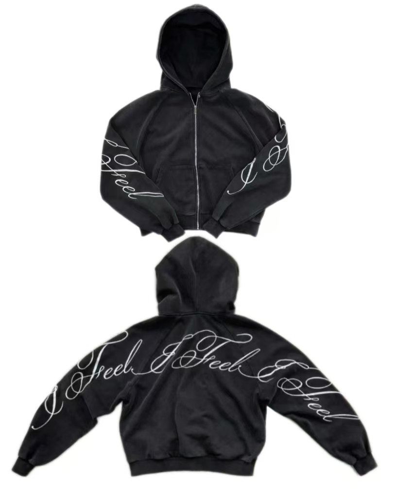 Y2K harajuku القوطية إلكتروني  - مراجعة Mens Fashion Zip Up Hoodies وسعره