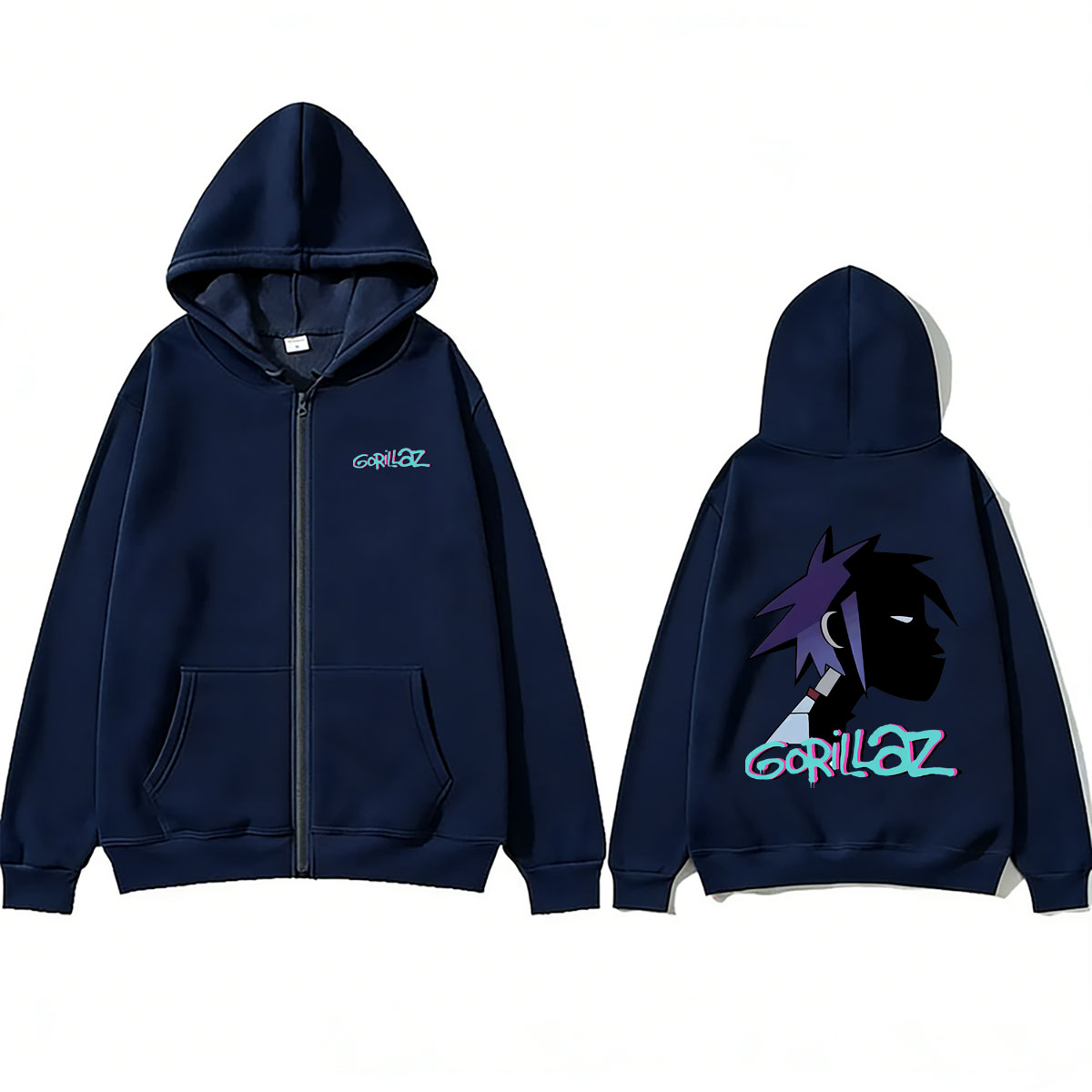 هودي بسحاب بتصميم وجه فرقة الر - مراجعة Mens Fashion Zip Up Hoodies وسعره
