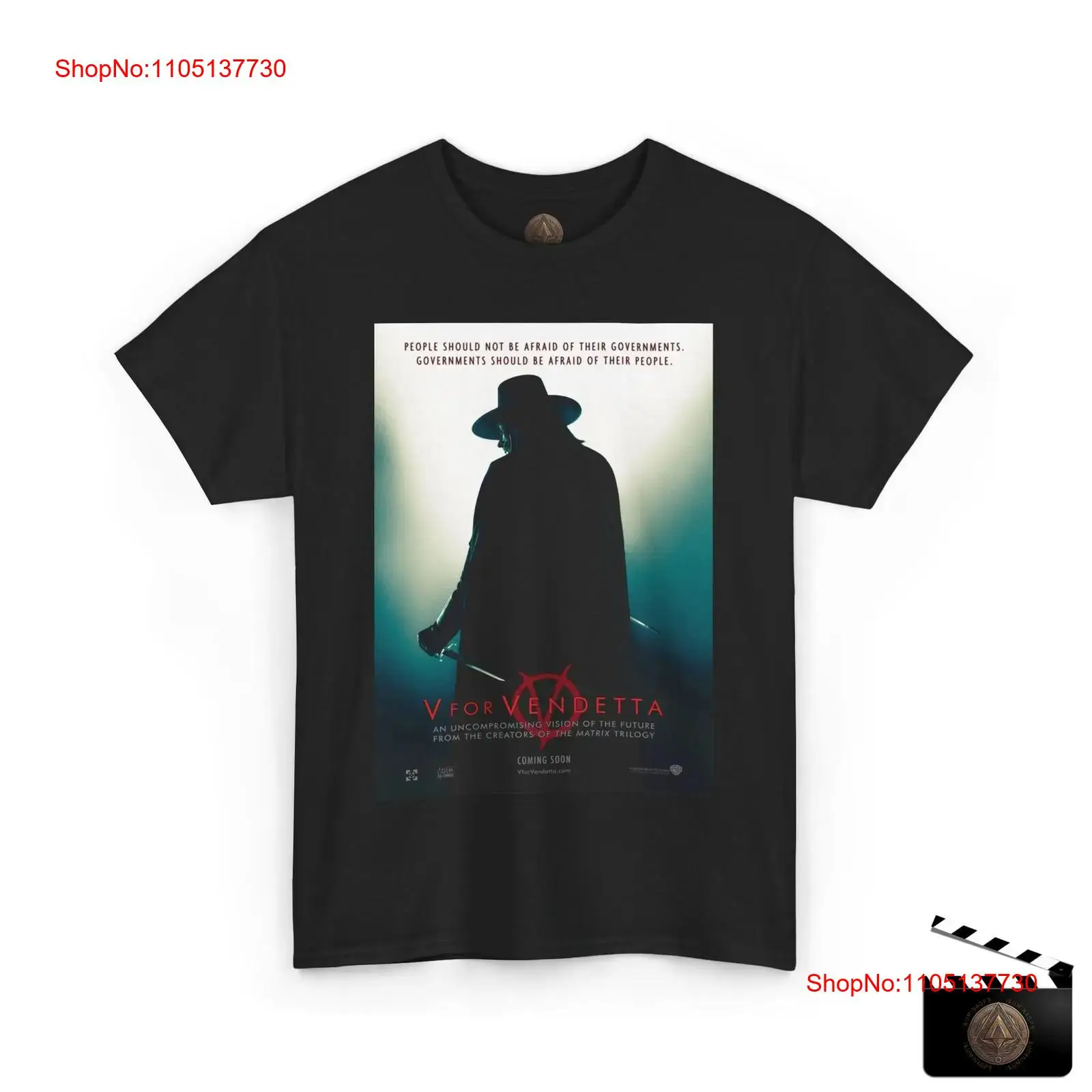 V For Vendetta ريترو الفيلم ال - مراجعة Poster Men Fashion وسعره