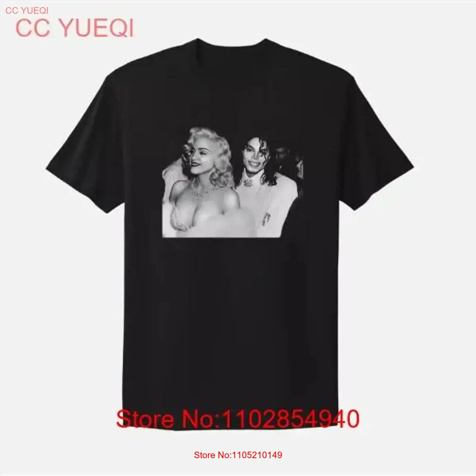 تي شيرت Madonna and Michael Ja - مراجعة Poster Men Fashion وسعره
