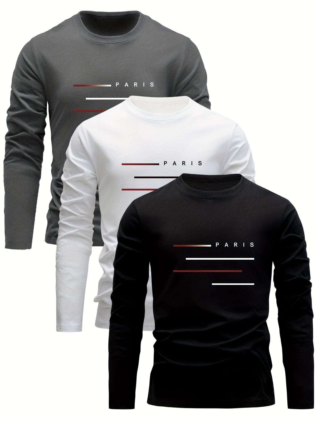 تيشيرت رجالي طويل الأكمام بياق - مراجعة Men'S Fashion T Shirts وسعره