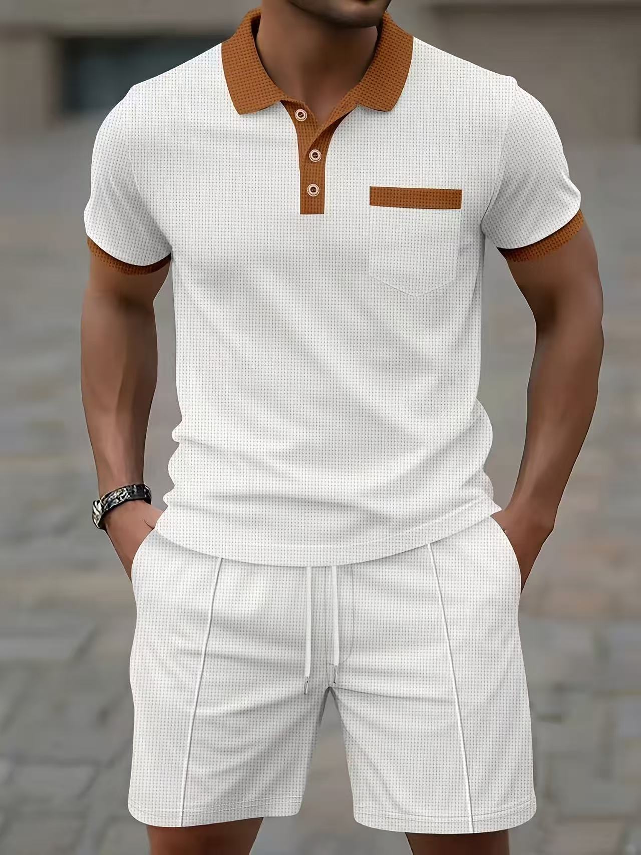 طقم قميص بولو رجالي صيفي الأكث - مراجعة Men'S Fashion Videos وسعره